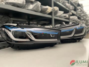 BMW G30 G31LASER BLACK KOPLAMP L+R KPL 8082661,8082662, Verzenden, Gebruikt, BMW
