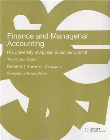 Custom Finance & Managerial Accounting 3E - Needles Et Al, Verzenden, Gelezen, Needles Et Al