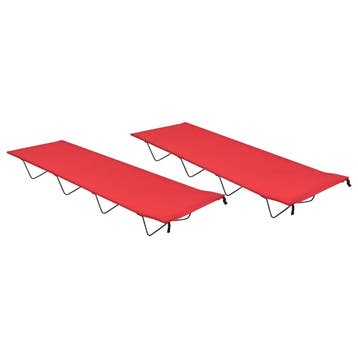 vidaXL Campingbedden 2 st 180x60x19 cm oxford stof en staal, Verzenden, Nieuw