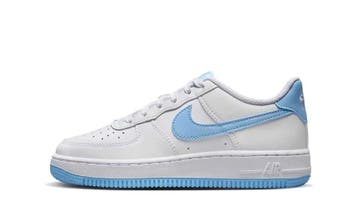Nike Air Force 1 Low White Aquarius Blue (GS), Nieuw