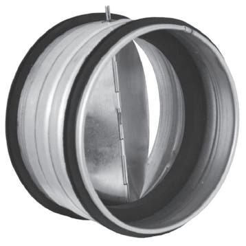 Terugslagklep Ø 125mm met afdichtingsrubber - tussen kanaal, Verzenden, Nieuw