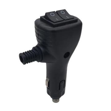 Sigarettenplug - Met twee ON-OFF schakelaars - 12 /24V, Auto diversen, Ophalen of Verzenden, Nieuw