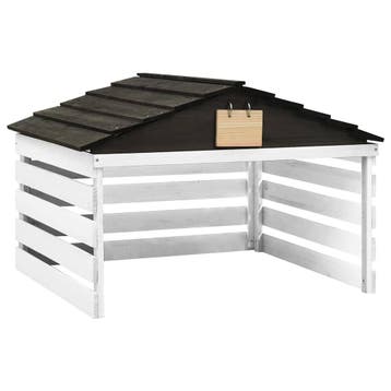 vidaXL Overkapping voor grasmaaier 78x74x54 cm vurenhout, Tuin en Terras, Verzenden, Nieuw