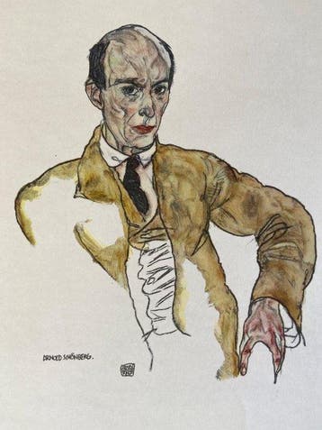Egon Schiele (1890-1918), after - Arnold Schönberg