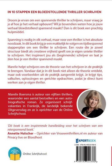 In 10 stappen een bloedstollende thriller schrijven / 10, Boeken, Verzenden, Gelezen, Marelle Boersma