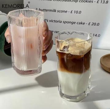 Twist Design Iced Coffee Glas – Modern Drinkglas, Verzenden, Nieuw