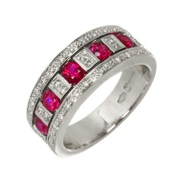 Damiani - Ring - 18 karaat Witgoud, Nieuw