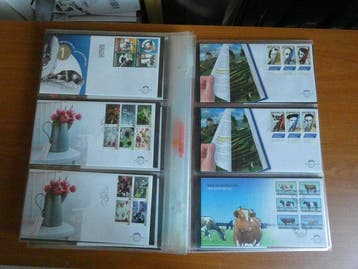 Nederland 2008/2012 - 5 complete jaargangen FDCs in DAVO, Gestempeld