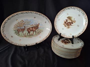 Limoges - André Giraud - Tafelservies (11) - Porselein -