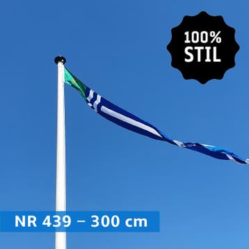 NR 439: Wimpel Zeeland 100% stil-300cm (zonder stokje (met, Nieuw