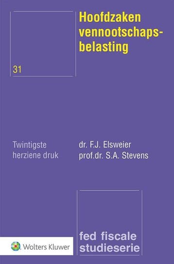 9789013179231 Hoofdzaken vennootschapsbelasting, Boeken, Verzenden, Zo goed als nieuw