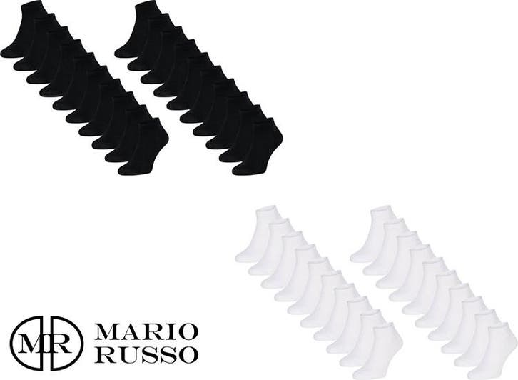 10-pack Mario Russo - Heren Sokken - Sneaker Sokken -, Kleding | Heren, Sokken en Kousen, Nieuw, Verzenden