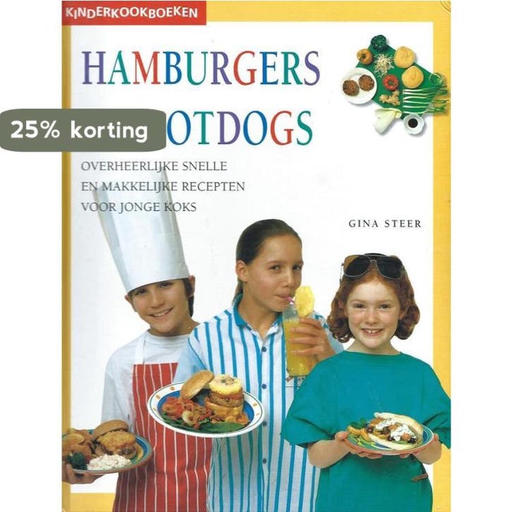 Hamburgers en Hotdogs - Gina Steer 9789060914366, Boeken, Kookboeken, Zo goed als nieuw, Verzenden