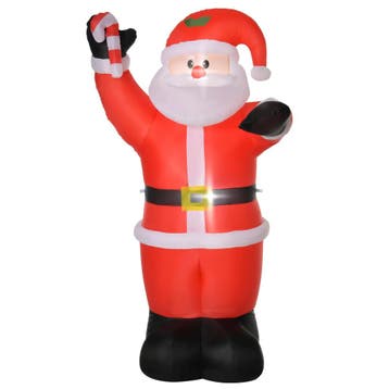 Opblaasbare Kerstdecoratie, 2,4 M Kerstman Met LED-verlichti, Verzenden, Nieuw