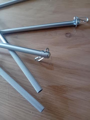 trekstangen voor gordijnen, Nieuw, Wit