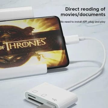 USB-C 3-in-1 Hub: SD/TF Kaartlezer & USB Poort voor Telefoon, Verzenden, Nieuw