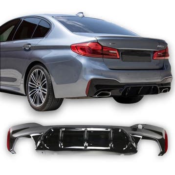 Diffuser glans zwart geschikt voor BMW 5 Serie G30 / G31