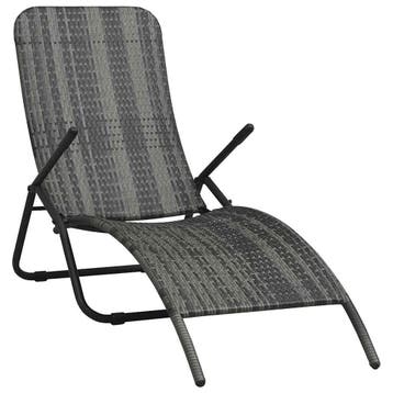 Zonnebed inklapbaar 141cm | Laatste Stuk!, Ophalen of Verzenden, Gebruikt, Rotan, Inklapbaar