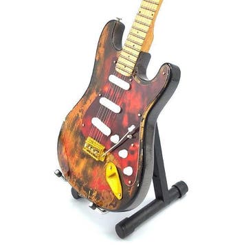 Miniatuur replica Fender Stratocaster gitaar - Jimi Hendrix, Ophalen of Verzenden, Nieuw, Pop, Beeldje of Miniatuur