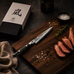 Yaxell Zen Vleesmes 15 cm – 37 Lagen Damaststaal – Canva, Ophalen of Verzenden, Nieuw, Overige materialen, Los bestek