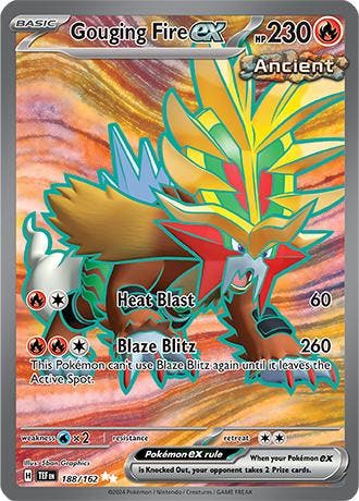 Gouging Fire ex (TEF 188), Hobby en Vrije tijd, Verzamelkaartspellen | Pokémon, Nieuw, Ophalen of Verzenden