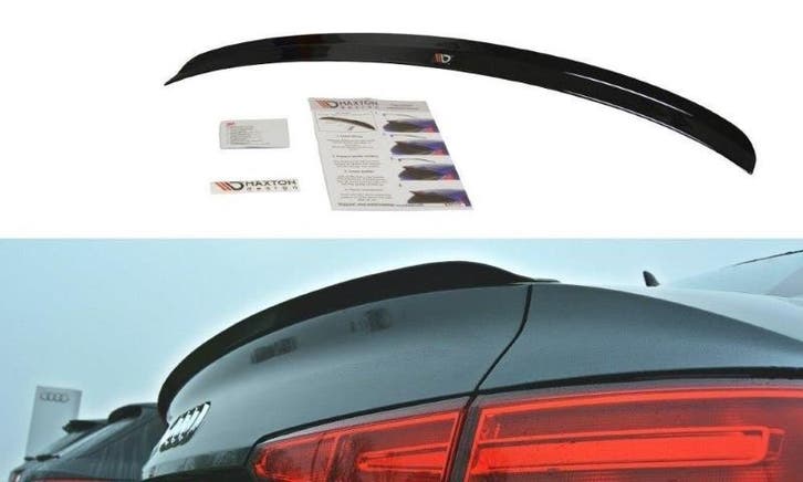 Spoilerkap Audi A4 S-Line B9 Glanzend Zwart Maxton, Auto-onderdelen, Carrosserie en Plaatwerk, Ophalen of Verzenden