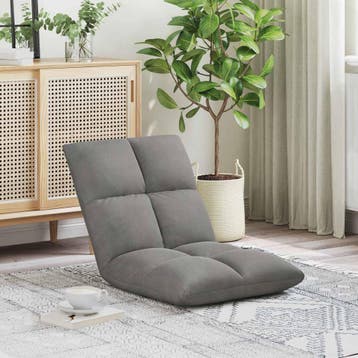 vidaXL Verstelbare vlo stoelen Lichtgrijs, Huis en Inrichting, Stoelen, Verzenden, Nieuw