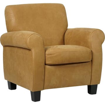 Set van 2 Leren fauteuils Perfection - Kenia Walnut, Nieuw, Ophalen of Verzenden, 75 tot 100 cm, Leer