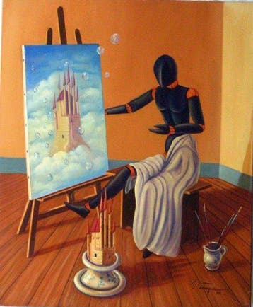 Maurizio Castagna (1961) - Artista a lavoro