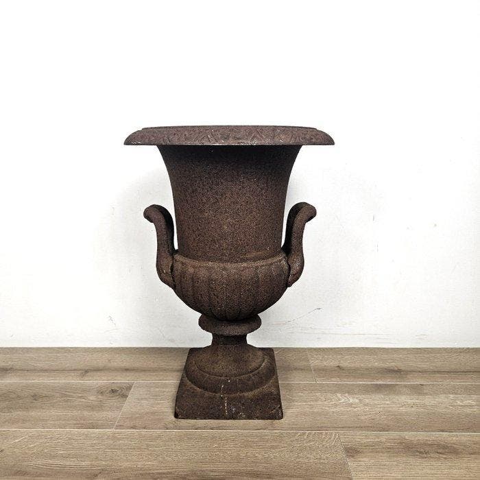 Vaas - Franse tuinvaas - Gietijzer, Antiek en Kunst, Curiosa en Brocante