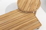 Finn salontafel teak 80 cm rond 4 Seasons Outdoor, Ophalen of Verzenden, Nieuw, Teakhout
