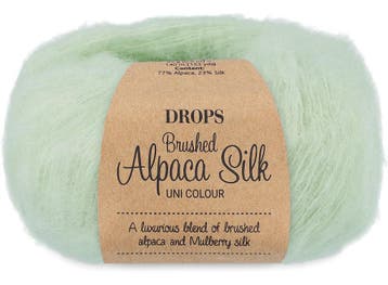 DROPS Brushed Alpaca Silk Uni Colour - 33 pistache ijs - W, Ophalen of Verzenden, Nieuw