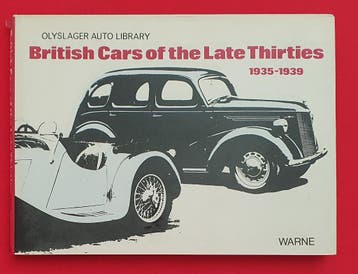 British Cars of the Late Thirties, Olyslager Auto Library, Algemeen, Olyslager Auto Library, Verzenden, Zo goed als nieuw
