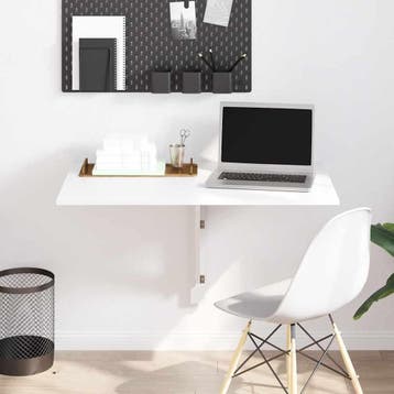 vidaXL Wandtafel inklapbaar 100x60 cm wit, Verzenden, Nieuw
