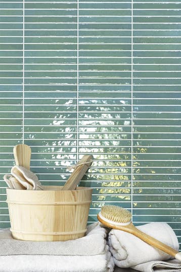 Wandtegel Cifre Kromo Groen Glans Mozaiektegel 35x35, Nieuw, Ophalen of Verzenden, 20 tot 40 cm, 10 m² of meer