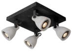 Veiling - 2x Lucide plafondspot dimbaar Concriled 4x5W zwart, Huis en Inrichting, Nieuw