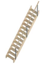 Trappen voor maar 155.00 euro vuren steektrap 2.75M hoog, Ophalen of Verzenden, Nieuw, Trap, 4 meter of meer