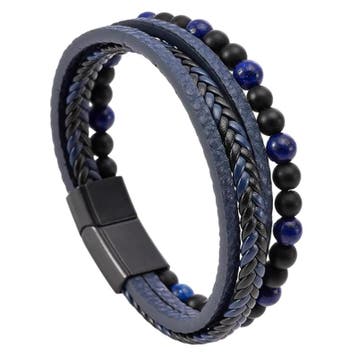 Fako Bijoux - Leren Armband - Leer - Kralen - Heren - Dames, Sieraden, Tassen en Uiterlijk, Verzenden, Nieuw