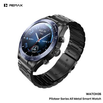 Remax WATCH35 Piloteer - Smartwatch - Volledig metalen be..., Ophalen of Verzenden, Nieuw, Blauw, Remax