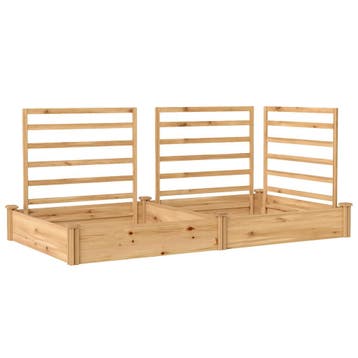Hoogbed Met Klimrek Houten Bloembak Met 3 Spalier Scheidings, Tuin en Terras, Planten | Bomen, Verzenden