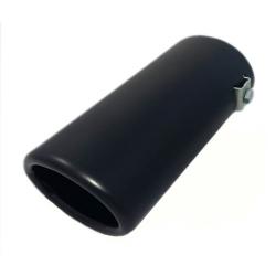Zwart Uitlaatsierstuk Ovaal - passend 45-52 mm, Verzenden, Nieuw