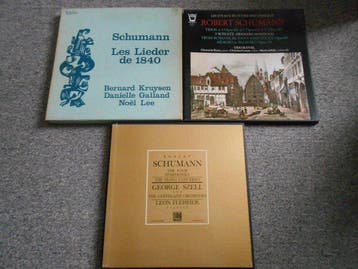 Robert Schumann - 3 Boxsets: Schumann: lieder, Trios,, Nieuw in verpakking