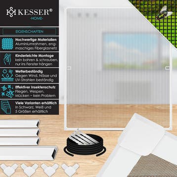 KESSER® KESSER® Kesser Raamhor - 80x100cm - Vliegenhor - Wit, Verzenden, Zo goed als nieuw