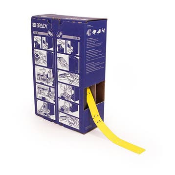 Brady BM-10x60-348-YL polyolefin tags geel 10 mm x 60 mm, Verzenden, Nieuw, Brady