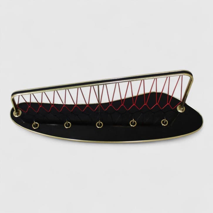 Vintage kapstok, garderobe jaren 50, Huis en Inrichting, Woonaccessoires | Kapstokken, Wandkapstok, Gebruikt, Minder dan 100 cm