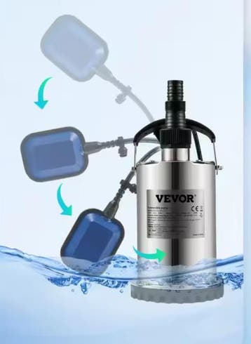 Dompelpomp Waterpomp 550-2200W zwembad kelder bubbelbad, Verzenden, Nieuw