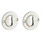 Set van twee sleutelplaatjes Chemin de Fer 40mm BB glans, Verzenden, Nieuw