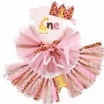 1e verjaardag set Giraffe met luxe stoffen stoel slinger, Nieuw, Sweet-One, Setje, Verzenden