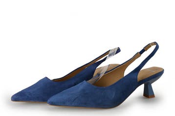 Manfield Slingbacks in maat 38 Blauw, Zo goed als nieuw, Manfield, Verzenden, Blauw
