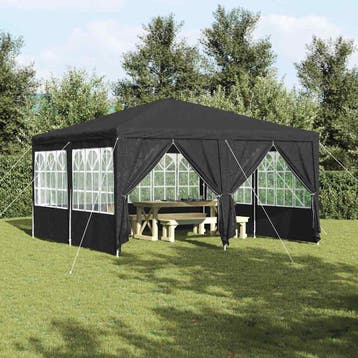 vidaXL Partytent 400 x 400 x 266 cm Antracietkleurig, Verzenden, Nieuw, Partytent